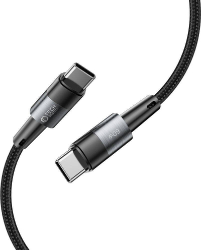 Kabllo USB C Tech-Protect UltraBoost, 3 metra, PD 60W 3A, gri e errët