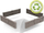 Rërëtor për kalamaj Smoby Standard Flowerbed 2 në 1, 76x76 cm, plastikë, shumëngjyrësh