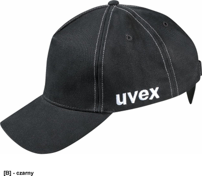 Kapelë mbrojtëse pune Uvex Standard Bump Cap, ABS, e zezë
