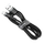 Kabllo USB Lightning Baseus Cafule 2.4A 0.5m (Gri+E zezë)