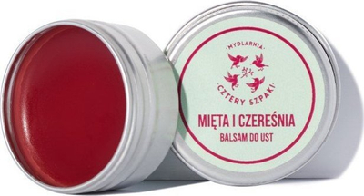 Balsam për buzë Cztery Szpaki me nenexhik dhe qershi, hidratues, i kuq