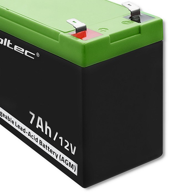 Bateri AGM Qoltec 12V, 7Ah, max 105A