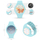 Ora inteligjente Gravity GT14-4, 1.2" TFT, Bluetooth 5.2, blu