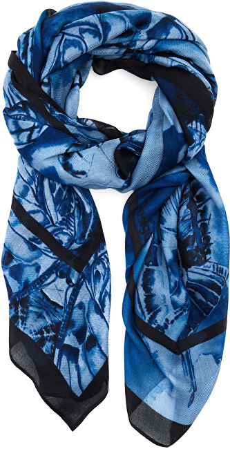 Shall për femra Desigual Mariposas Rectangle, i kaltër