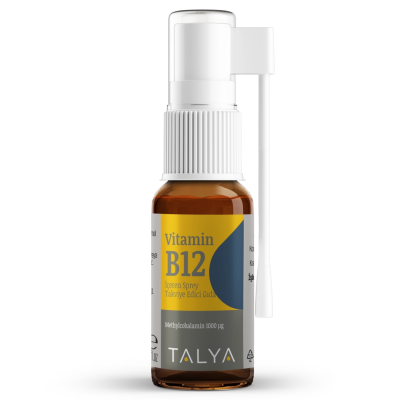 Suplement TALYA Herbal Vitamin B12 Methylcobalamin  1000 µg Spray, 10 ml