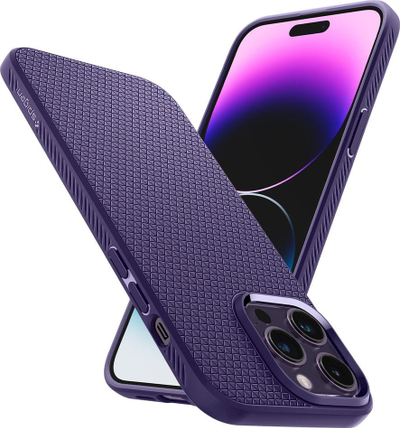 Futrollë Spigen Liquid Air Armor për iPhone 14 Pro Max, TPU, mbron nga goditjet, lejla e errët
