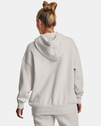 Bluzë me kapuç Under Armour Essential Fleece për femra, madhësia S, e bardhë