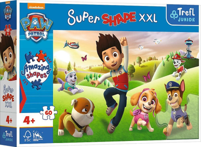 Puzzle Trefl Super Shape XXL PAW Patrol, 60 copa, shumëngjyrëshe