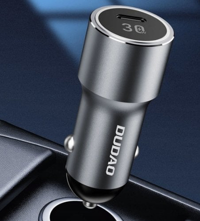 Karikues makine Dudao R14, USB C 30W PD, argjendtë