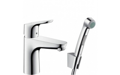 Bateri lavamani Hansgrohe Focus 31927000, me dush bide, krom