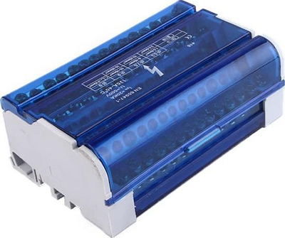 Bllok elektrik shpërndarës Orno, 4 rreshta, 15 përçues