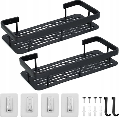 Set raftesh banjoje Gotel M39A, 2 copë, plastikë, të bardha