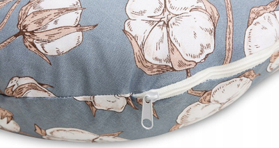 Jastëk ushqyerjeje Sensillo Cotton Nursing Pillow, mbushje silikoni, këllëf pambuku, shumëngjyrësh