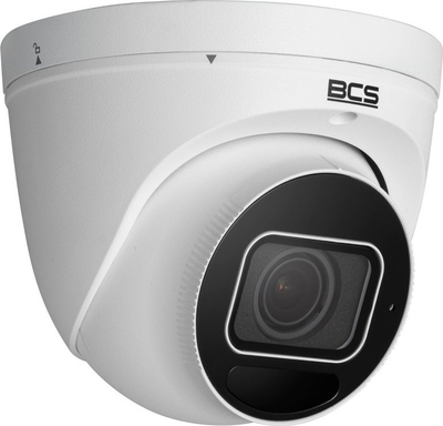 Kamerë IP dome BCS BCS-P-EIP58VSR4-Ai2, 8MP 4K, motozoom, IR 40m, IP67, e bardhë