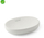 Mbajtëse sapuni Soft Soap Dish, qeramike, rrumbull, e bardhë