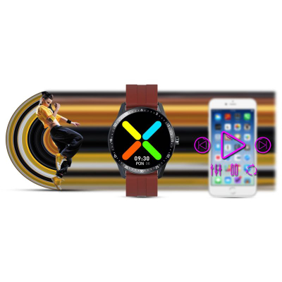 Smartwatch G.Rossi SW018-4, ekran 1.28", IP68, i kuq