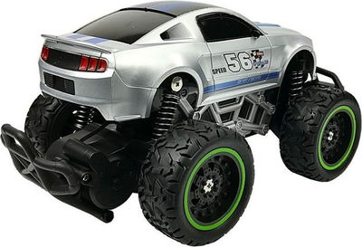Makina me pult Lean Sport R/C Car High Wheels, shkalla 1:24, 2.4GHz, argjendtë