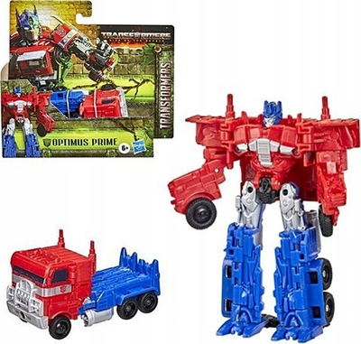 Figurine Transformers Optimus Prime Rise of the Beasts, Authentics Legends of Cybertron, transformuese, kuqe e blu