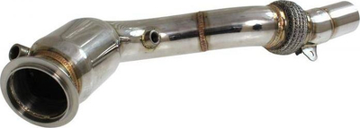 Downpipe TurboWorks BMW F82 F83 M4 S55, çelik inox, katalizator sport 200 cell