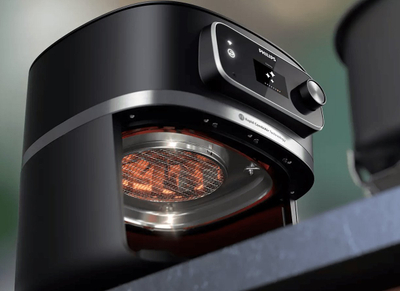 Fritezë me ajër Philips HD9880/90, pa vaj, me termometër, gri