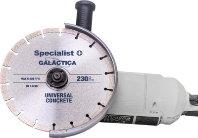 Disk diamanti Specialist+ Galactica, 230mm, segment 10mm, argjendtë