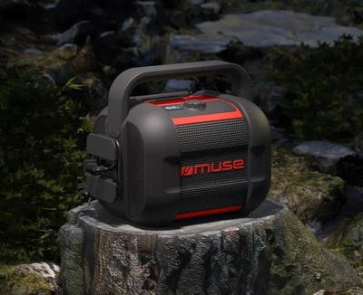 Kutinë zanore Bluetooth Muse Jobsite M-968 BTR, 40W, NFC, e zezë e kuqe