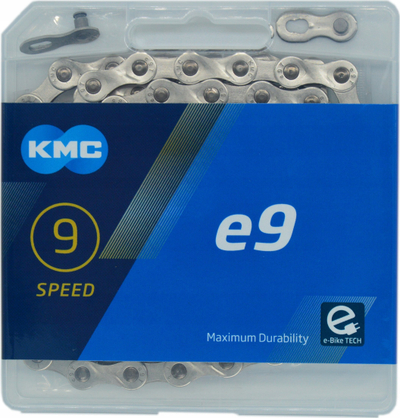 Zinxhir biçiklete KMC E1 EPT, single speed, 130 hallka, argjendt i errët