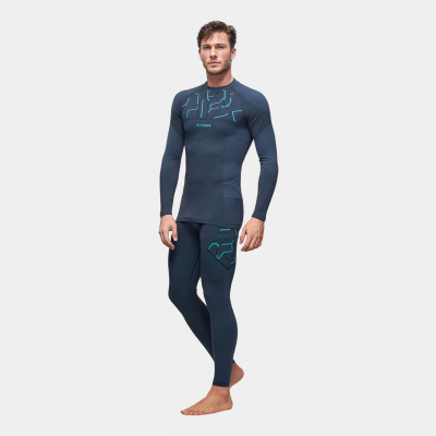 Pantallona termale Alpinus Tactical Gausdal M për burra, Quick Dry, të zeza