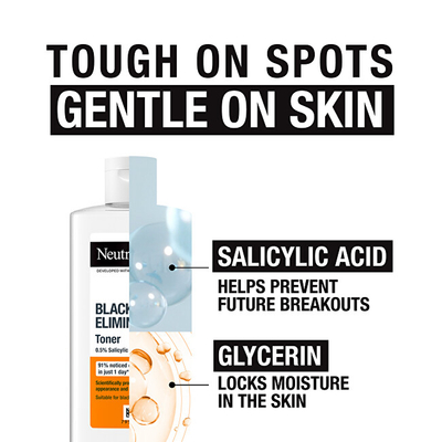 Toner për fytyrë Neutrogena Blackhead Eliminating Toner, 200 ml