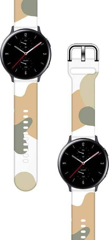 Паметен ремен за зрно Hurtel Strap Moro за Samsung Galaxy Watch 42mm, силикон, камуфлажа, шарен