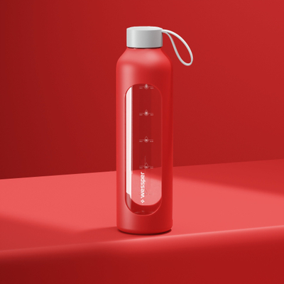 Mbulesë silikoni Wessper Poppy për shishe B1 1L, BPA Free, e kuqe
