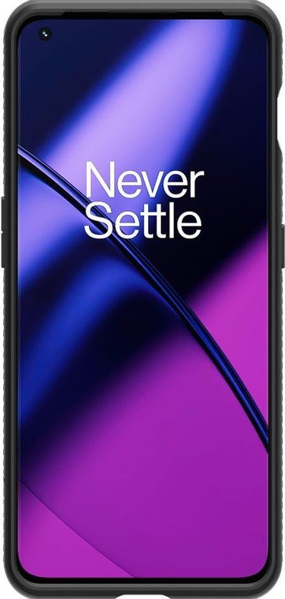 Maskë telefoni Spigen Liquid Air Armor për OnePlus 11, e butë, e zezë mate
