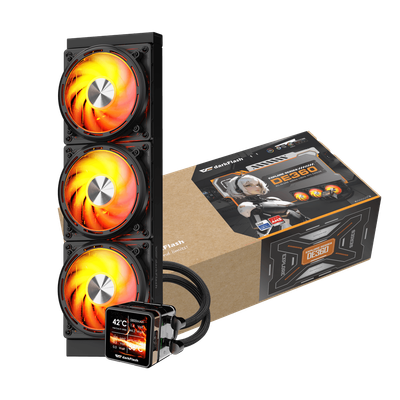 Ftohës Darkflash DE360 AIO Liquid Cooler, 360mm, i zi