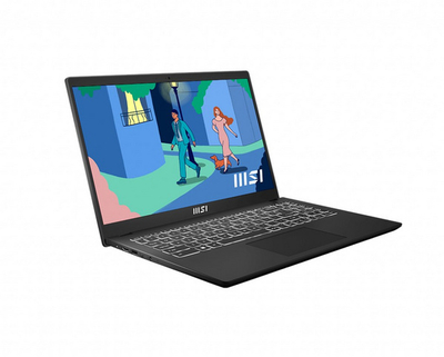 Laptop MSI Modern 15 B12M-019PL, 15.6",8 GB RAM, 512 GB SSD, Intel Core i5, Intel Iris Xe Graphics, i zi