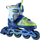 Patina inline Nils Extreme NJ1828A, për çuna, me numër të rregullueshëm 35-38, blu jeshile