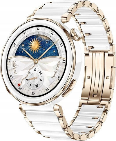 Orë inteligjente Huawei Watch GT 5 Pro, 42mm, qeramike, e bardhë