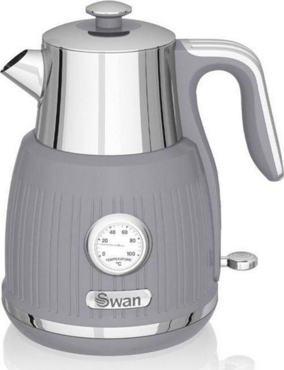 Çajnik elektrik Swan Retro Jug SK31040GRN, i hirtë