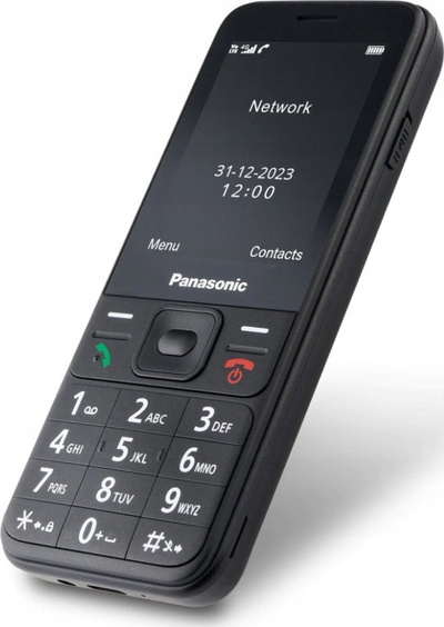 Telefoni Panasonic KX-TF200, 4G LTE, tastierë e madhe, i zi