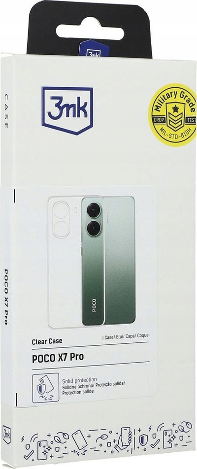 Mbrojtëse telefoni 3mk Clear Case për Xiaomi Poco X7 Pro, transparente