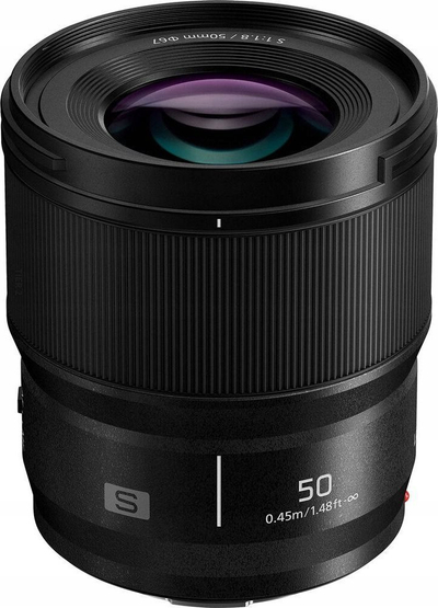 Objektiv Panasonic Lumix S 50mm f/1.8, për L-Mount, i zi