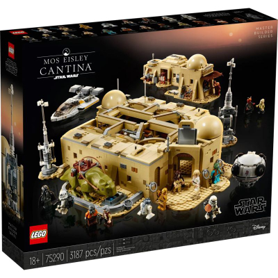 Lodër ndërtimi LEGO Star Wars Mos Eisley Cantina 75290, set koleksionistësh, shumëpjesësh, shumëngjyrëshe
