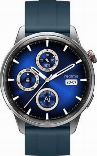 Ora e mençme Realme Watch S2, 1.43" AMOLED, IP68, blu