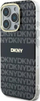 Kapak telefoni DKNY Repeat Pattern Tonal Stripe MagSafe, për iPhone 16 Pro, PC TPU, i zi