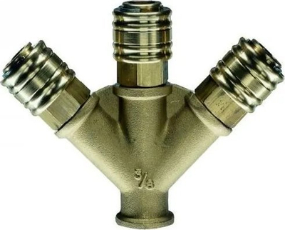 Shpërndarës ajri X-distributor DN 7.2, lidhje G 3/8 femër, bronx