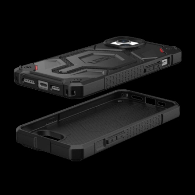 Mbrojtëse telefoni UAG Monarch Pro Kevlar për iPhone 15 Plus 6.7", me magnet MagSafe, e zezë
