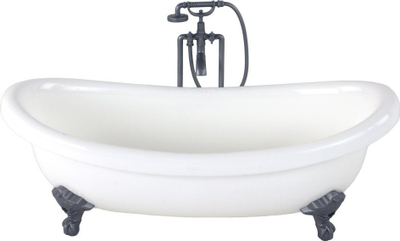 Set kukull me aksesorë Leantoys, vaskë dhe tualet, flokë biond, rozë