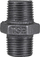 Lidhës nipël tubash TSP M 1/2" DN15, gize e farkume, i zi