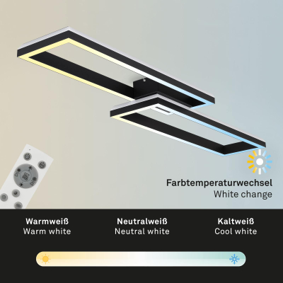Llambadar Briloner, LED, 42W, telekomandë, CCT, RGB, 12 x 27.5 x 10cm