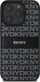 Kapak telefoni DKNY PU Leather Repeat Pattern Tonal Stripe, për iPhone 16 Pro Max, i zi