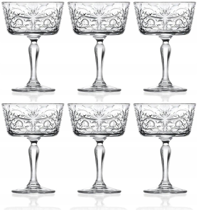 Set gotash shampanje RCR Cristalleria Tattoo, 268ml, 12 copë, transparent